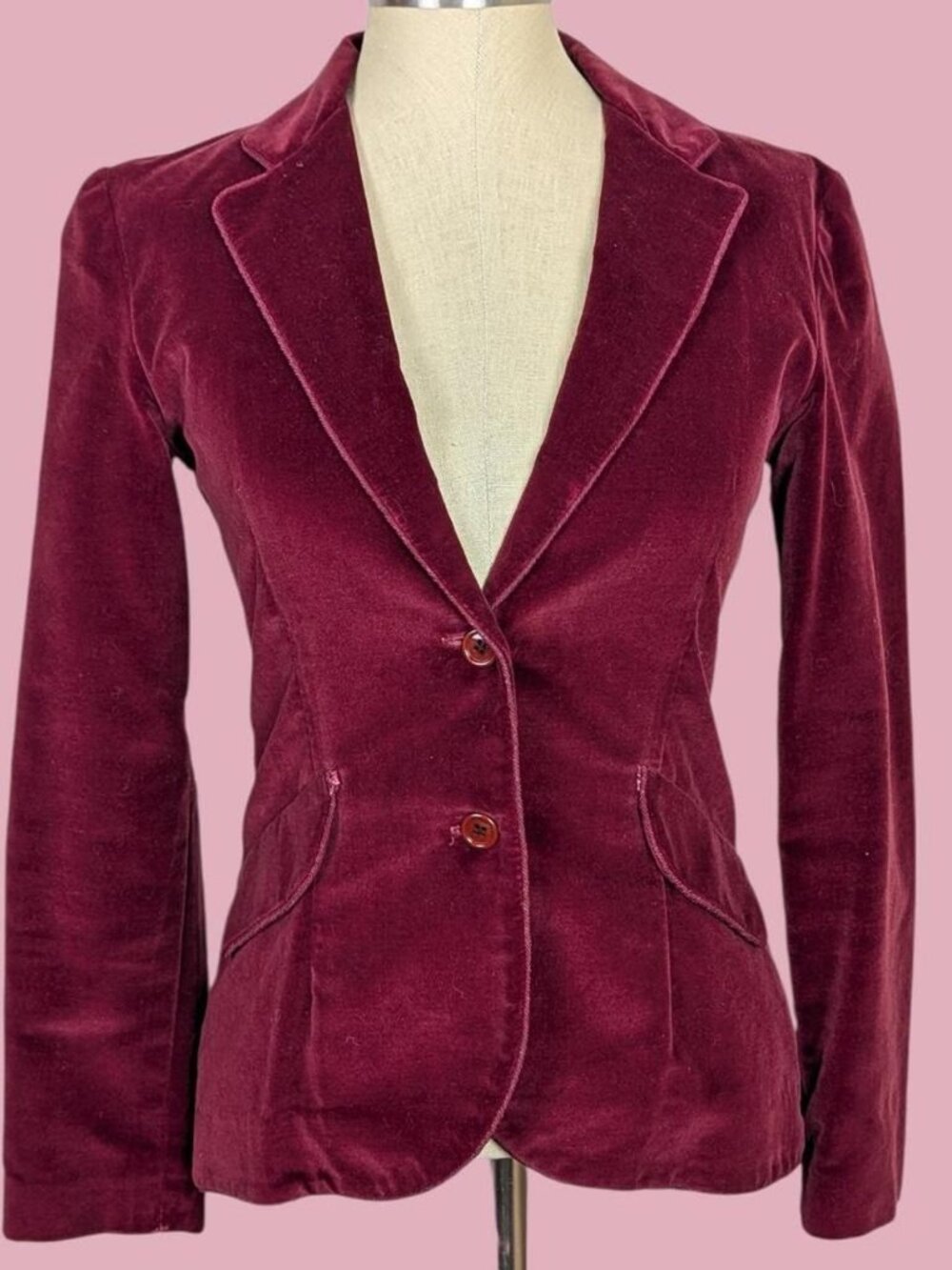 Vintage Patty Woodard 70s Velvet Blazer